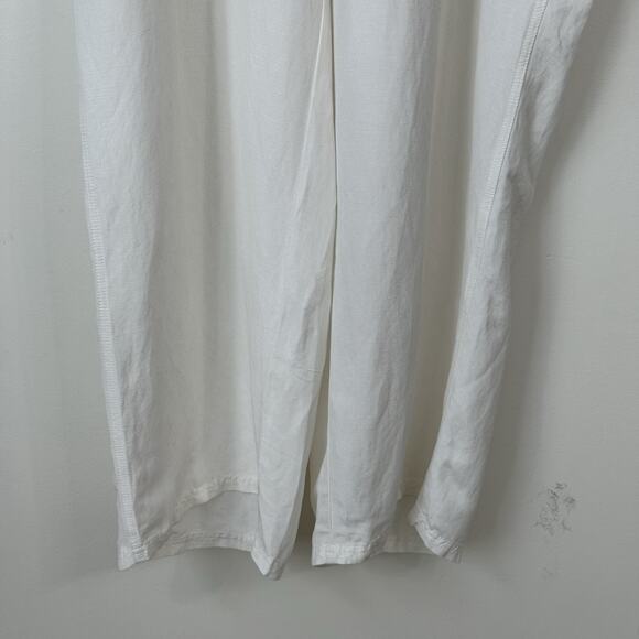 NWT Lane Bryant Linen Blend Wide Leg Pants Plus Size 26/28 White Drawstrings - Picture 4 of 13